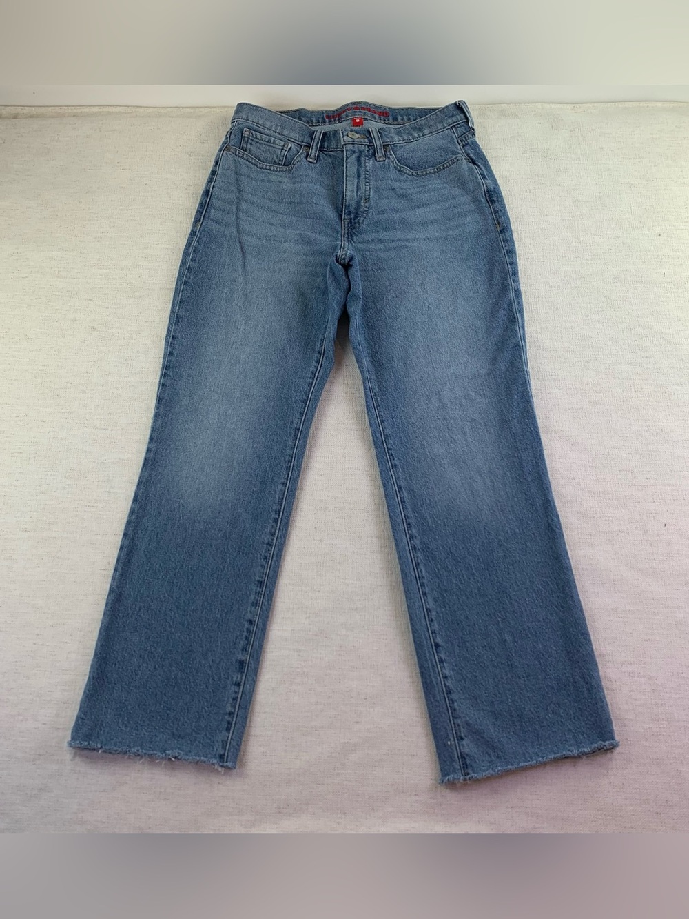 Lucky brand women's‎ high rise straight Zoe Jeans in medium blue size 4/27